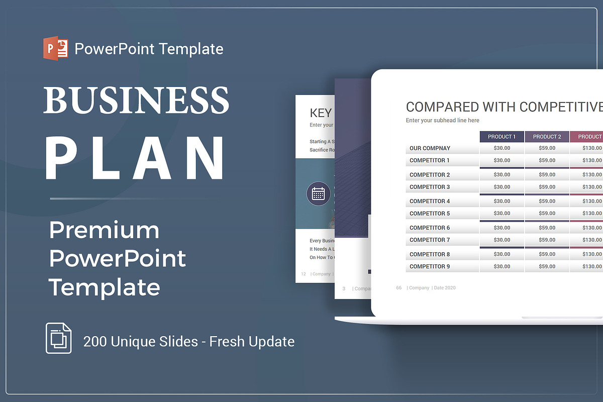 Business Plan PowerPoint Template, a Presentation Template by SlideOne (Photo 1 of 26)