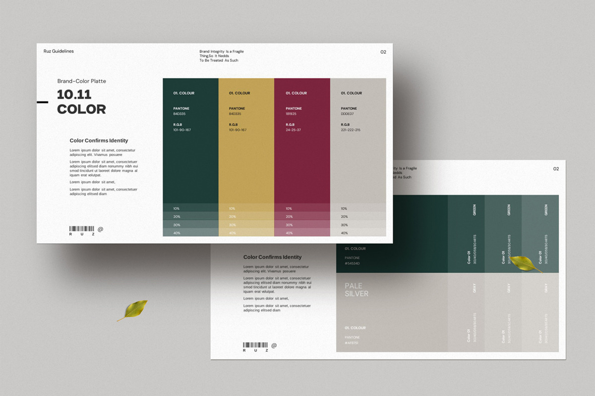 Brand Guideline PowerPoint, a Presentation Template by Dream-Lab (Photo 5 of 12)