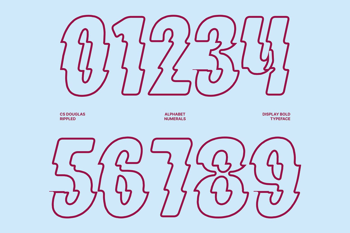CS Douglas Rippled, a Sans Serif Font by Craft Supply Co. (Photo 6 of 8)