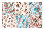 SERENITY | Watercolor ocean set, an Animal Illustration by Tanya Vollar (Thumbnail 11 of 13)