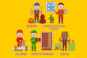 Man Worker Big Bundle Vector Art, an Object Graphic by MEDZ (Thumbnail 9 of 9)