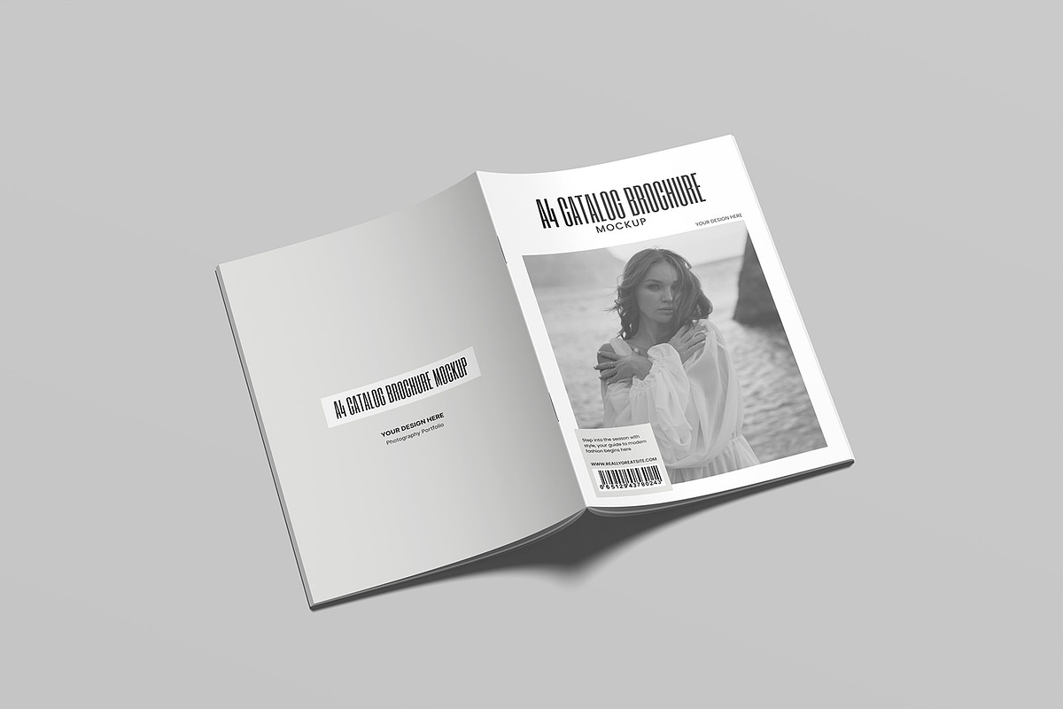 A4 Catalog Brochure Mockup, a Books & Magazine Mockup by ZifaraDesign (Photo 7 of 11)
