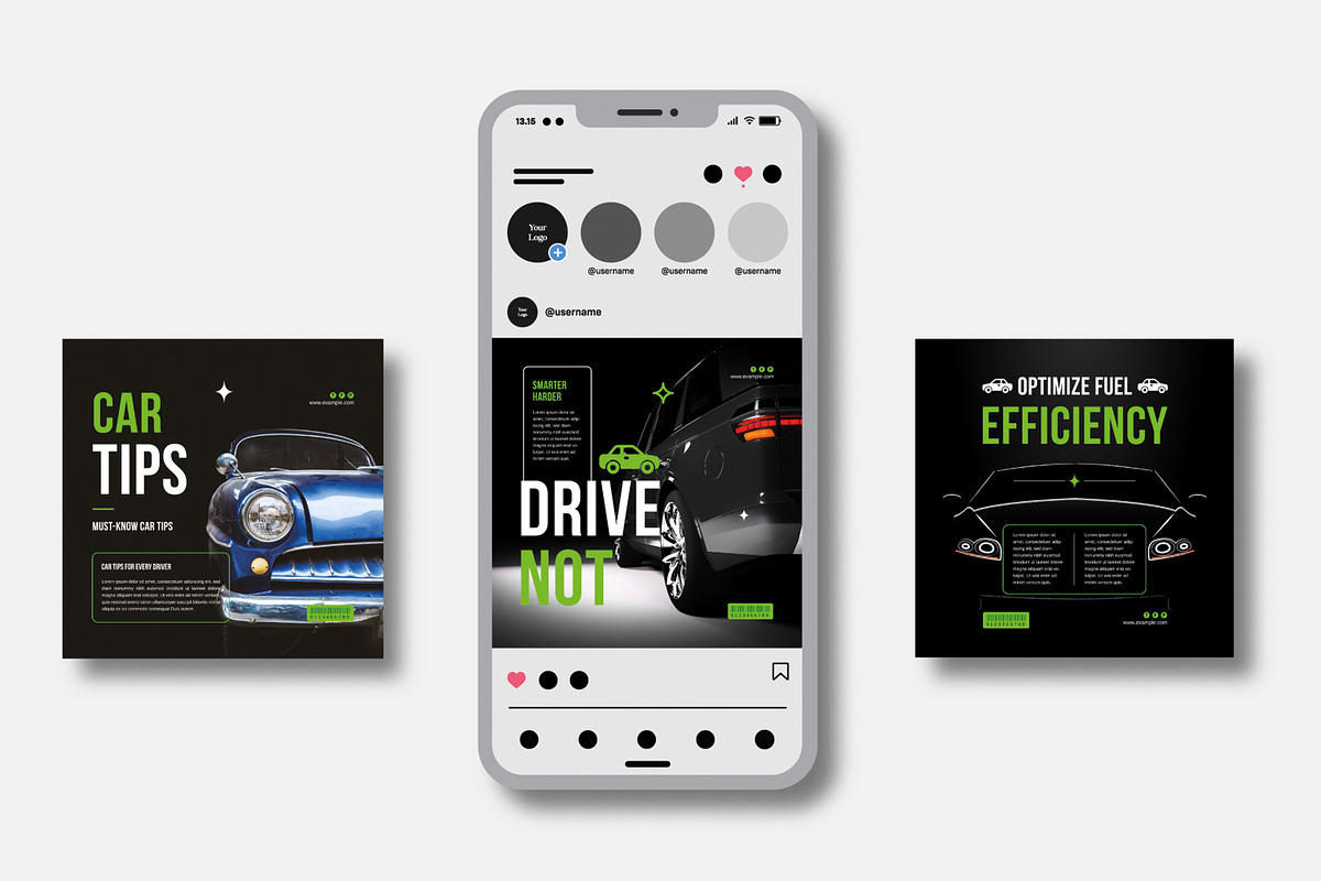 Car Social Media Post, a Social Media Template by MightyDesign (Photo 2 of 6)