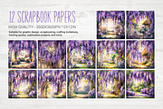 Enchanted Wisteria, a Background Graphic by Curve Design (Thumbnail 6 of 7)