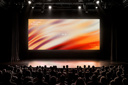 Event Screen Mockup, an Advertising Mockup by Design Squad