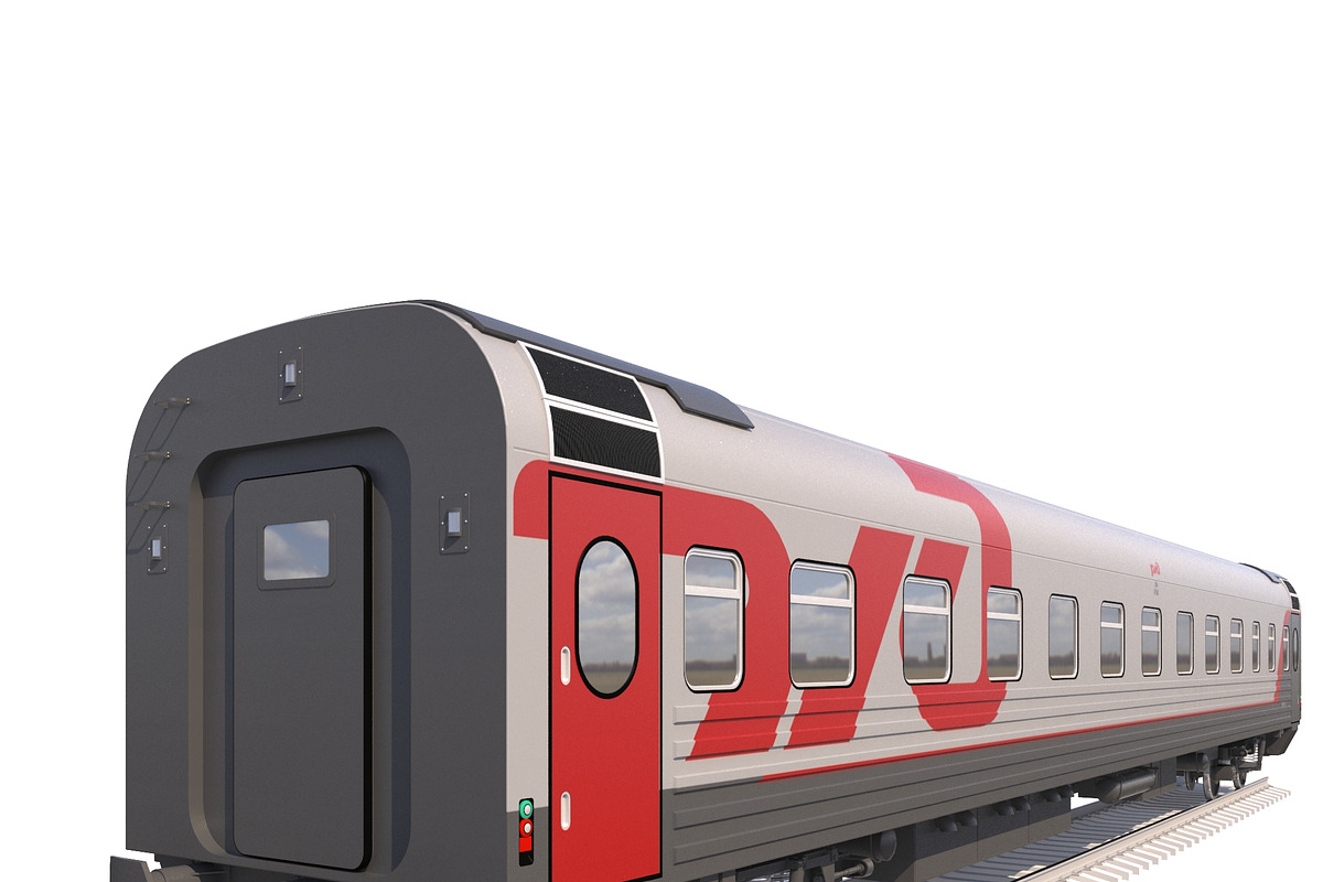 Coach Passenger Wagon Train, a Cars & Vehicle 3D Model by 3D Models by Obshansky (Photo 3 of 11)