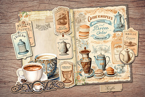 Coffee Scrapbook Kit