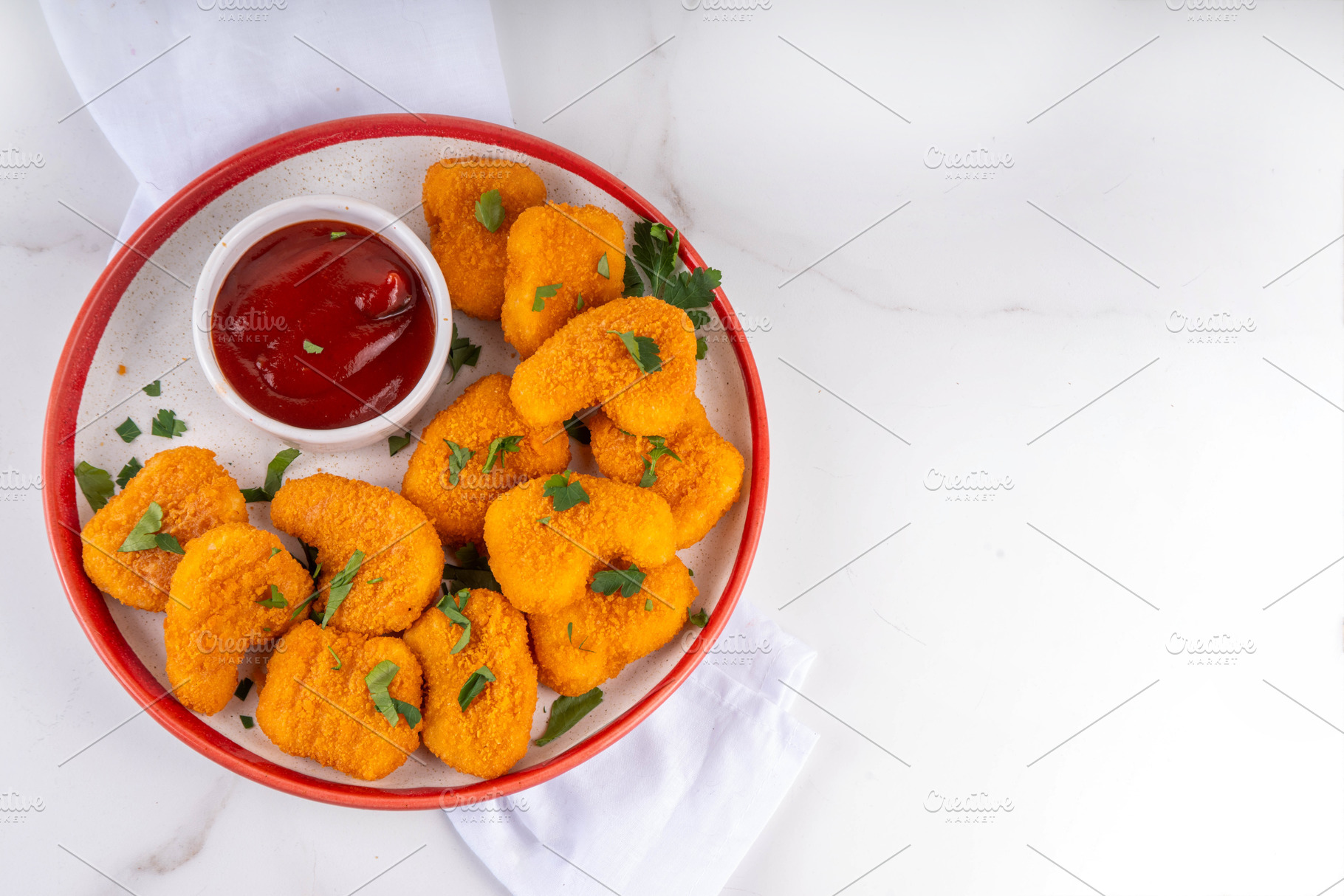 Homemade golden chicken Nuggets, a Food & Drink Photo by Rimma