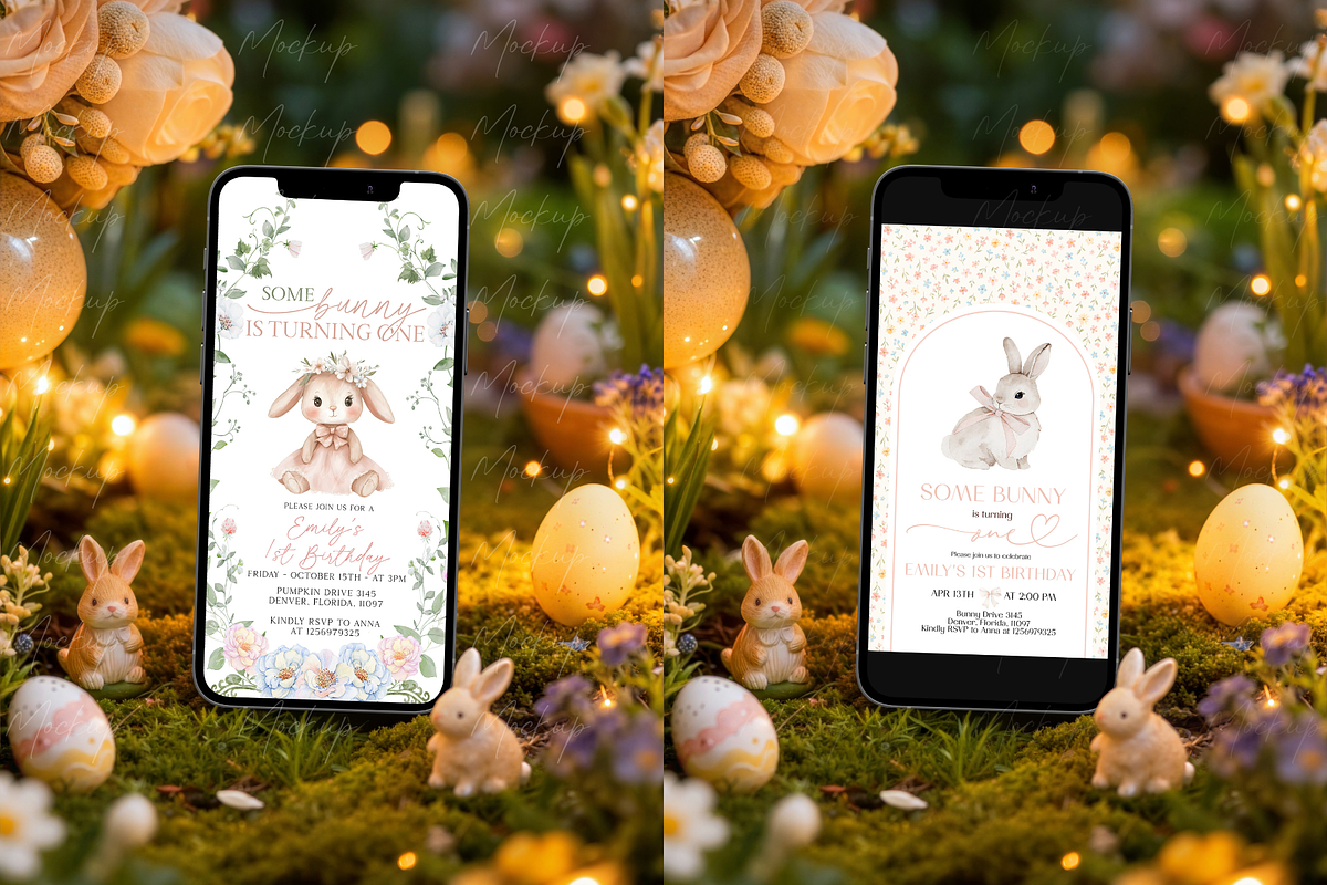 Easter iPhone Mockup Magical Garden, a Product Mockup by TatiMockup (Photo 3 of 3)