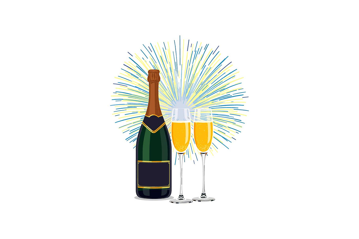 Sparkling Champagne Art Pack, an Object Graphic by Gfx_Store (Photo 15 of 16)