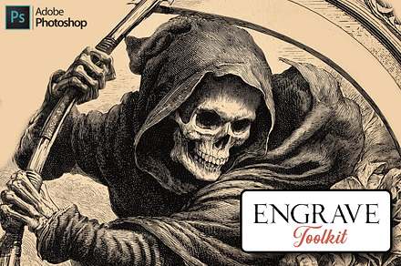 Photoshop - Engrave kit 100+