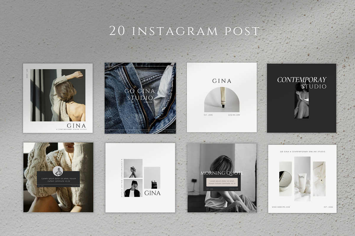 Minimalist Canva Instagram Templates, a Social Media Template by Turia Avenue (Photo 2 of 5)