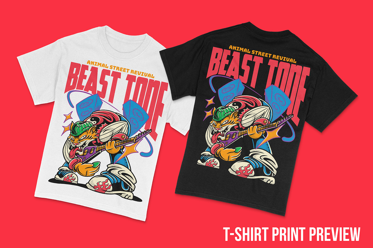 Beast Tone T-Shirt Illustration, an Animal Illustration by badsyxn (Photo 5 of 5)