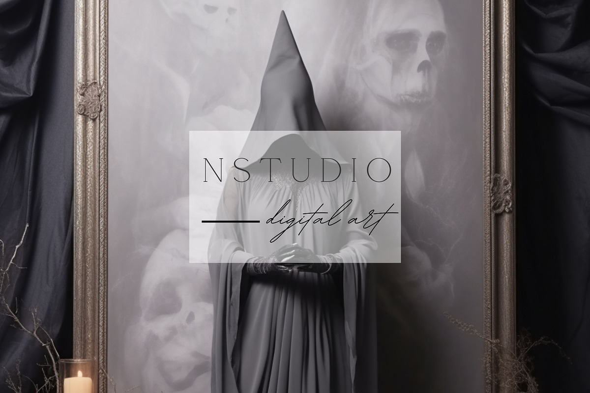 11 Gothic Halloween Backdrops, a Layer Style Add-On by NSTUDIO (Photo 6 of 7)