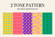 Procreate 2-Tone Pattern Brushes, a Brush Add-On by BrushBoy (Thumbnail 1 of 5)