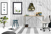 Office Rug, Wall & Frames Mock Up, a Print Template by Whimsicality (Thumbnail 6 of 6)