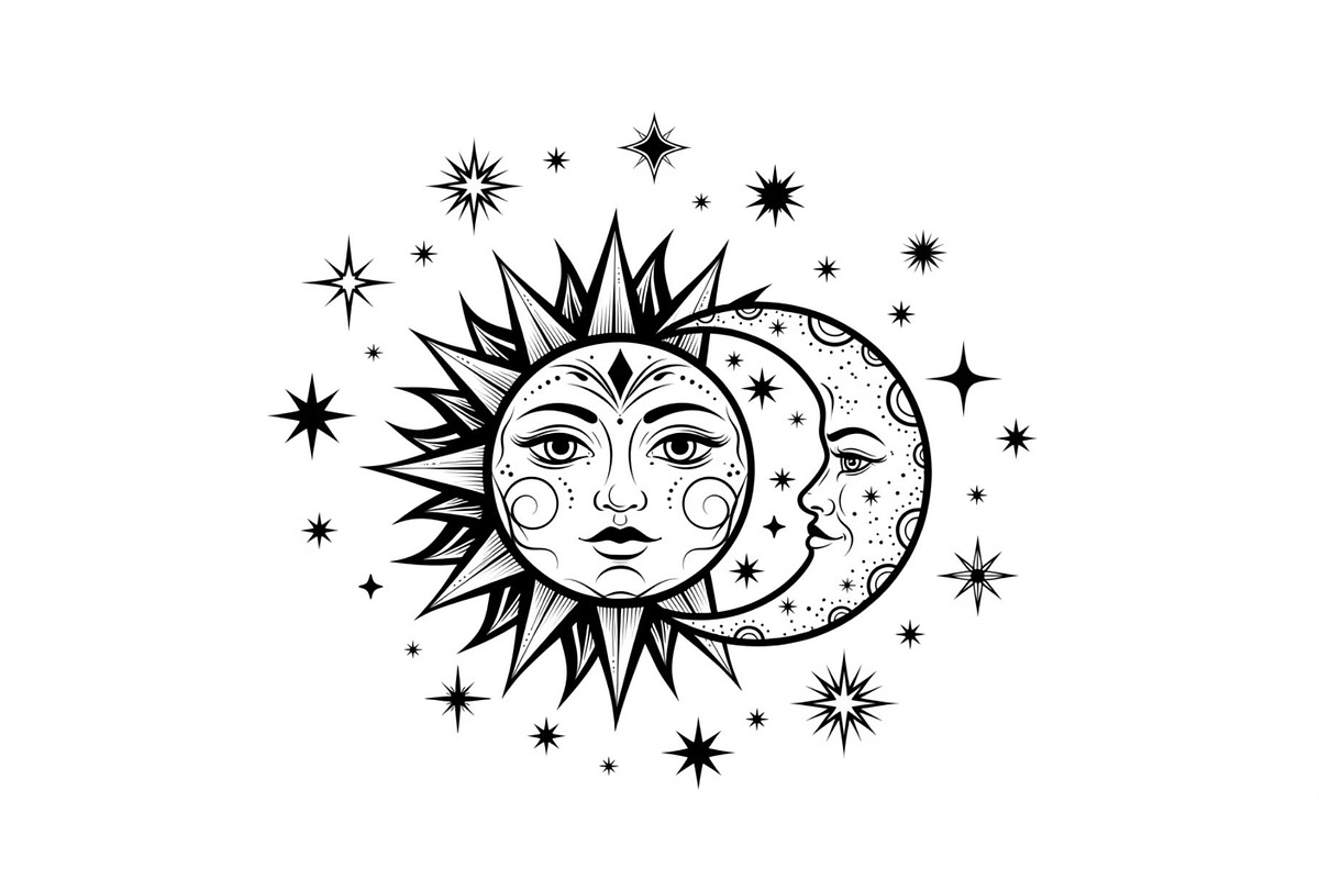 Sun Moon Celestial Mandala Bundle, an Illustration by Gaye Art (Photo 13 of 31)