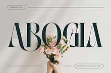 Abogia - Modern Serif Logo Font