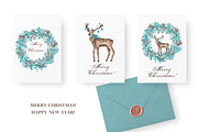 Christmas watercolor set. New Year., a Seasonal Illustration by SabinaWatercolorArt (Thumbnail 8 of 12)