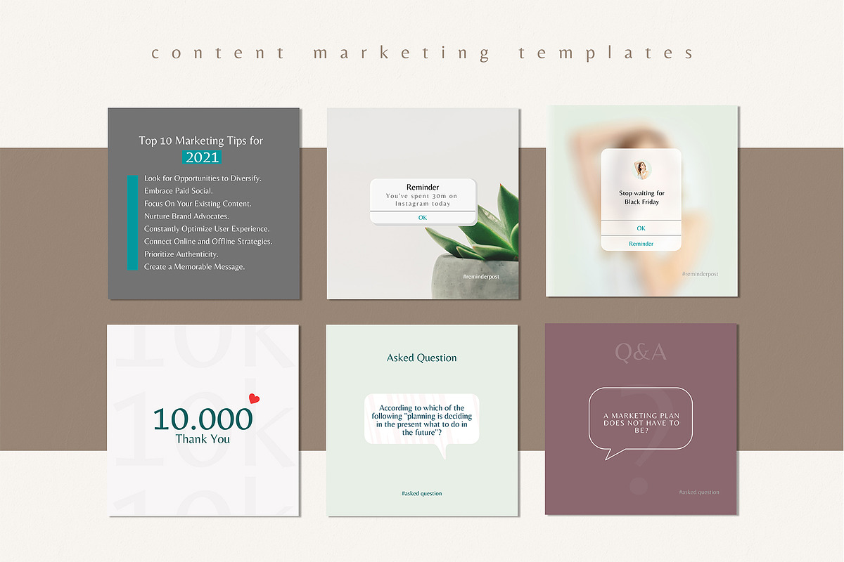 Content Marketing Template CANVA, a Social Media Template by goodesign (Photo 6 of 23)