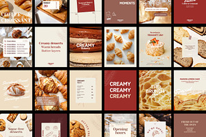 Bakery Instagram Canva Template