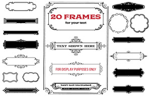 Vintage Ornaments Set - AI, EPS, PNG