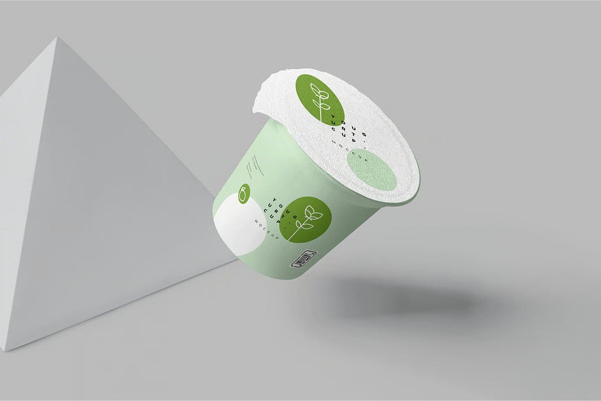 Yogurt Cup Mockups, a Product Mockup by megostudi0 (Photo 4 of 7)