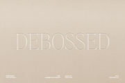 Debossed Paper Logo Mockup PSD, a Packaging Mockup by Feel This (Thumbnail 1 of 5)