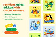 Animated Cute Safari Animal, an Emoji Icon by Vectors Market (Thumbnail 2 of 5)