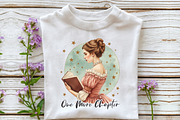 Reading Books Sublimation PNG Bundle, a Work Illustration by OK Design (Thumbnail 2 of 8)