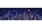 Cityscape at day and night time, an Object Illustration by Good Studio (Thumbnail 3 of 3)
