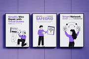 Networking and Communication, a Technology Illustration by Vectors Market (Thumbnail 3 of 9)