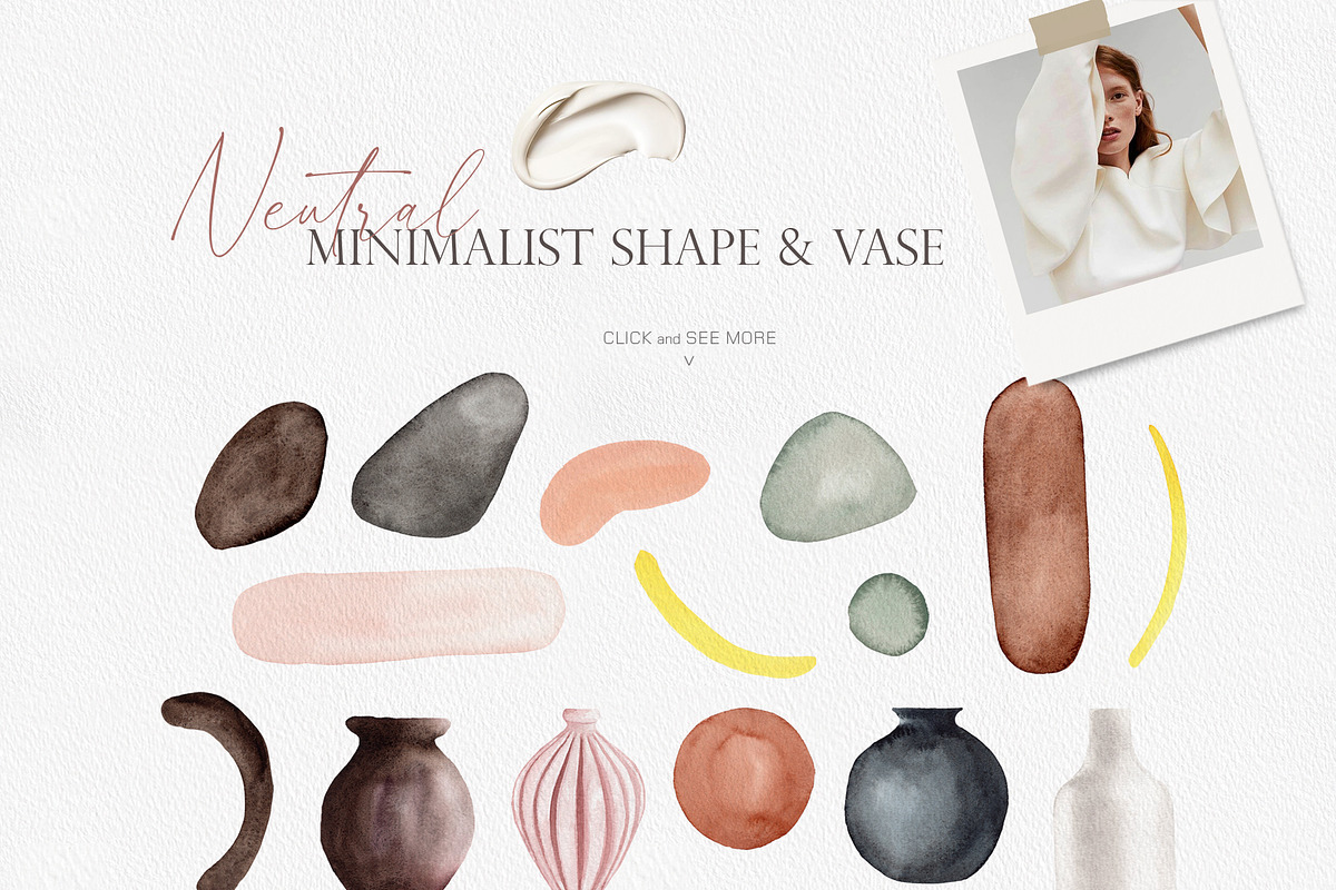 Watercolor Neutral Minimalist art, an Illustration by Beigetime (Photo 5 of 10)