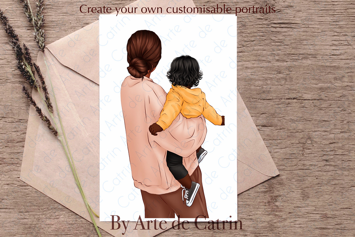 My Lovely Baby Clipart, Mom and Baby, a Person Illustration by ArtedeCatrin (Photo 10 of 10)