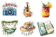 Boho Summer Vacation Holiday PNG, an Illustration by SinaCreation (Thumbnail 2 of 5)