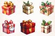 Christmas Gifts and Presents Clipart, an Illustration by DreamCafeArt (Thumbnail 3 of 8)
