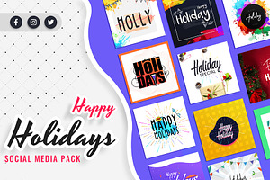 Holiday Social Media Post Templates