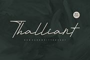 Thalliant Font, a Handwritten Font by albert_kalingga (Thumbnail 1 of 5)