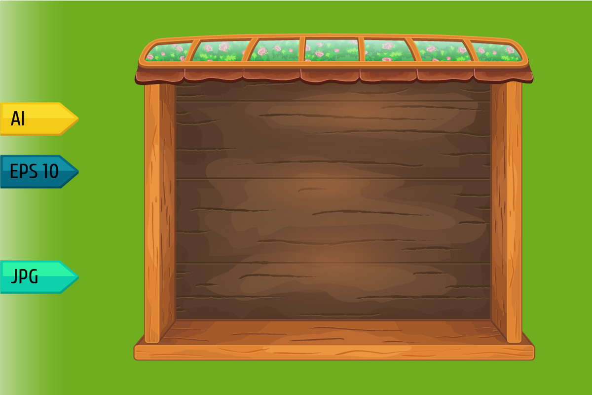 Game wooden shelf windows set, a Templates & Theme by julia_musdotter (Photo 5 of 9)