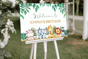 Outdoor Easel Sign Mockup 20x16