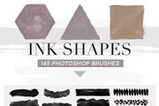 487 Ink Shapes Photoshop Brushes, a Brush Add-On by ArtistMef (Thumbnail 2 of 9)