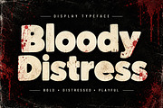 Bloody Distress Bold. Gritty., a Sans Serif Font by Wow Magic (Thumbnail 1 of 4)