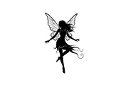 Magical Fairy Silhouette Bundle, an Illustration by jahid234 (Thumbnail 36 of 51)