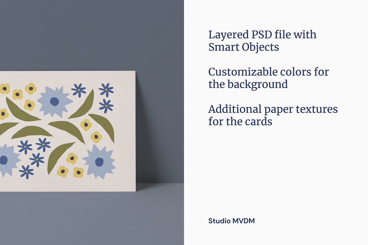 Single Card Mockup Bundle, a Print Template by Studio MVDM (Photo 3 of 8)