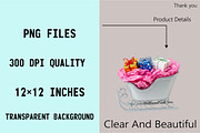 Watercolor Silver Pink Christmas Cli, an Illustration by SVGArt (Thumbnail 7 of 8)