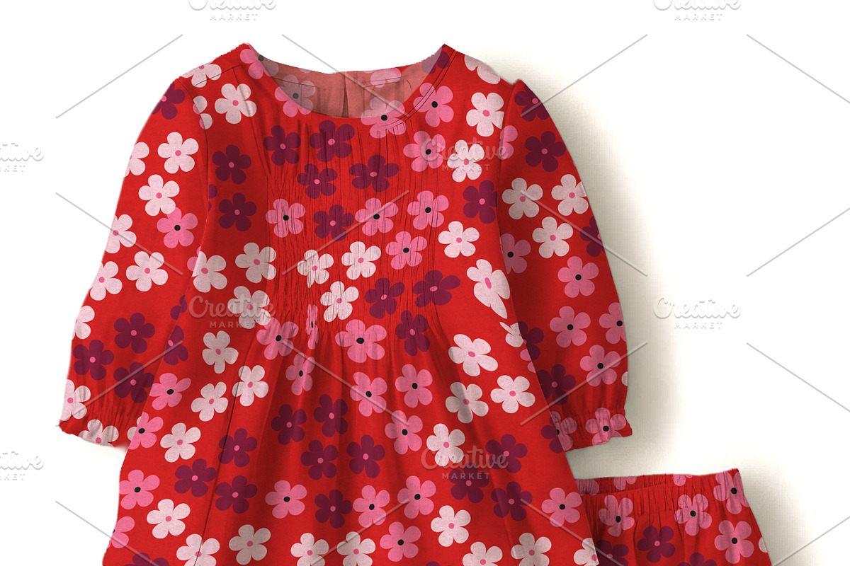Baby Blouse and Bloomer Set Mockup, a Hoody Mockup by Nora Gad (Photo 15 of 21)