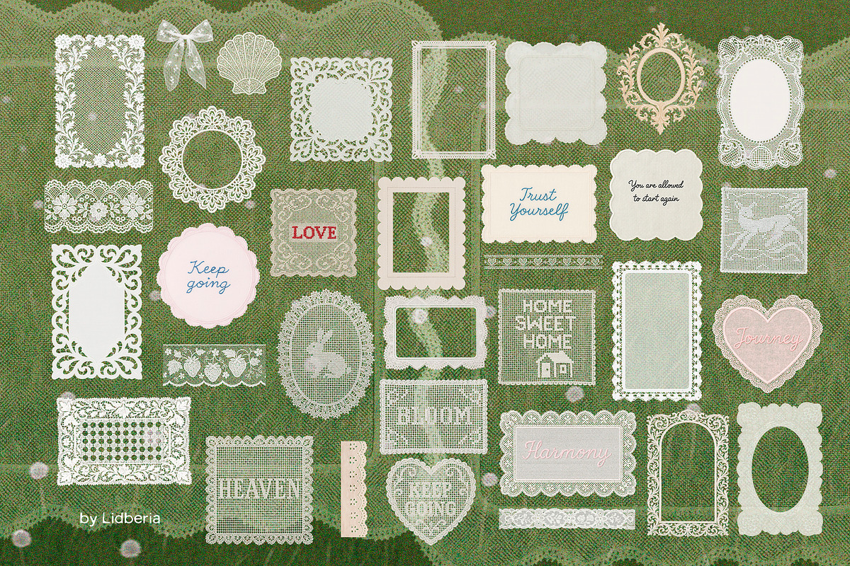 Lace Cottagecore Collection, an Object Graphic by Lidberia (Photo 8 of 10)