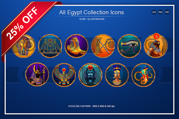 All Egypt Collection Icons