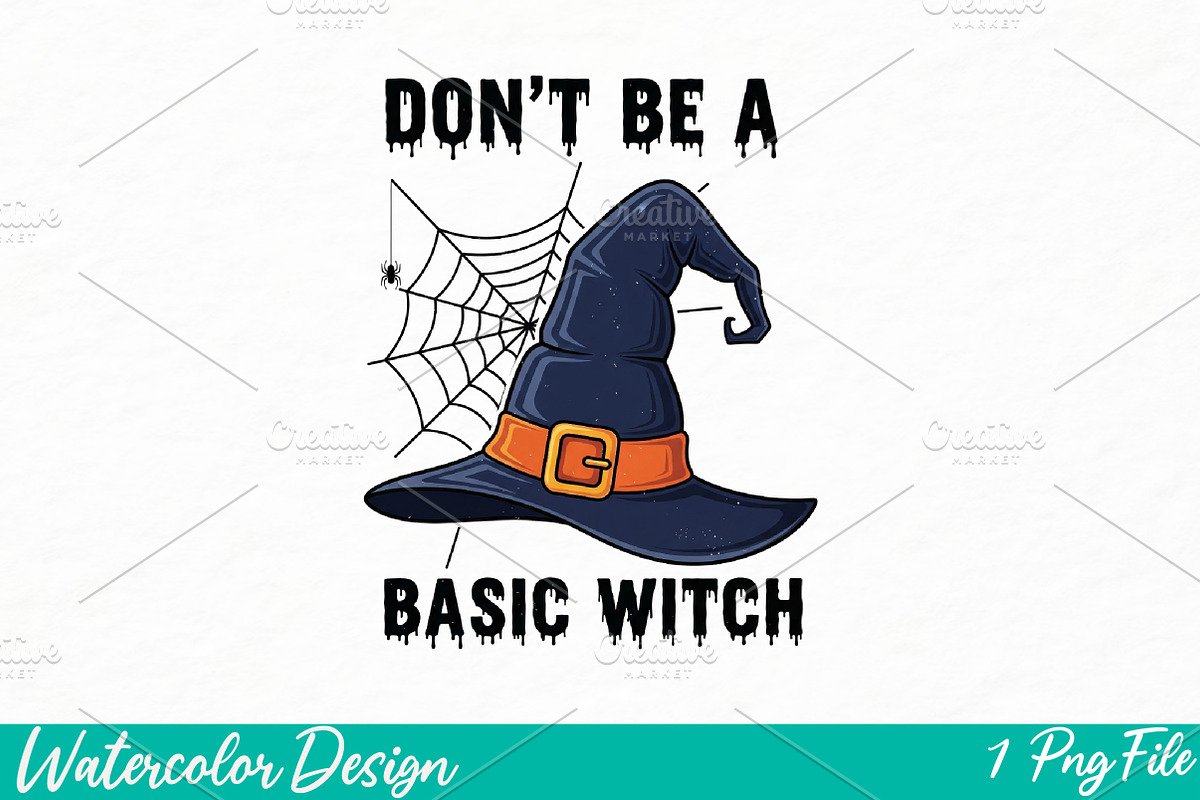 Funny Halloween Png, an Illustration by Watercolor design (Photo 1 of 3)