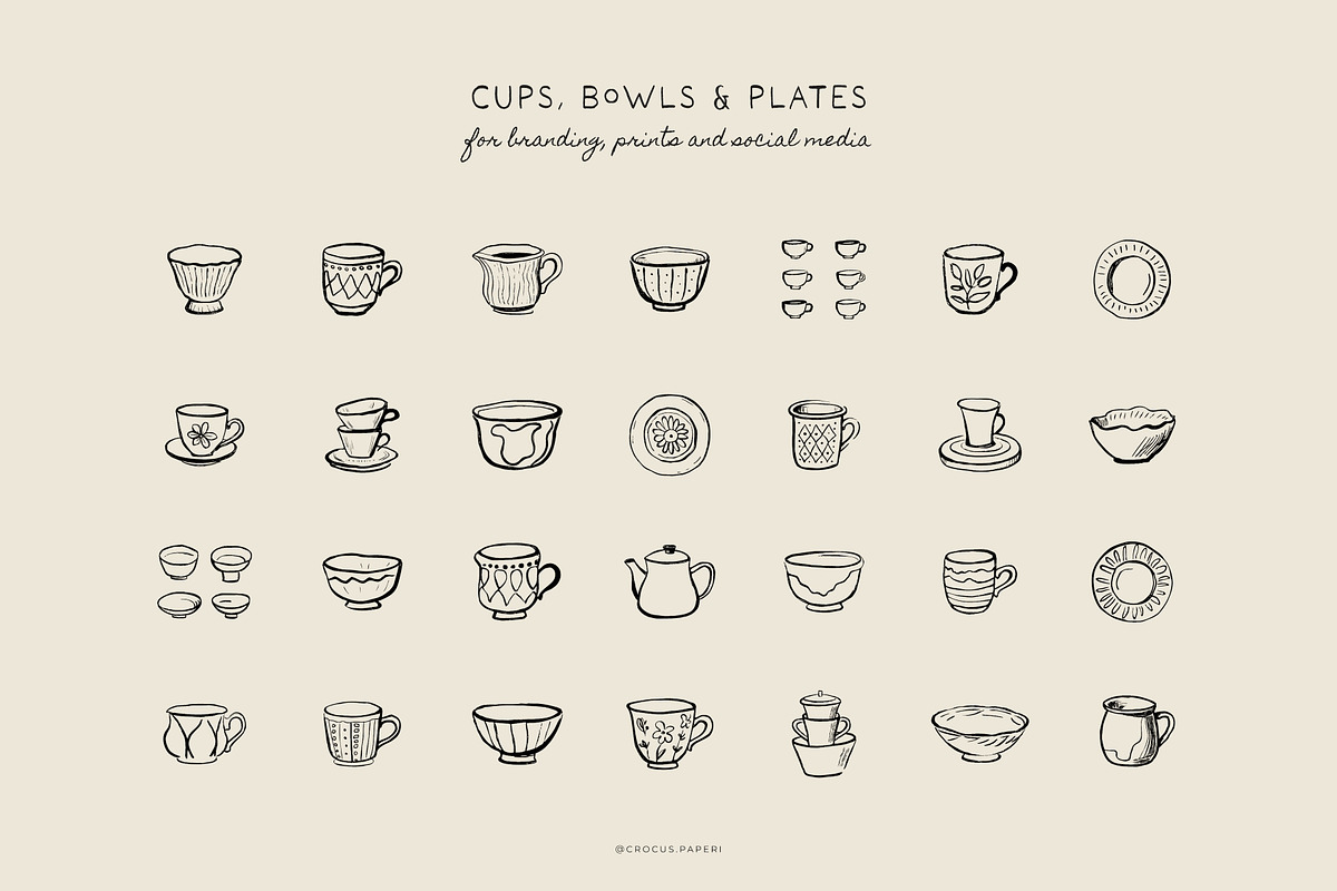 CERAMICS & POTTERY illustrations, a Decorative Illustration by Crocus Paperi (Photo 3 of 5)